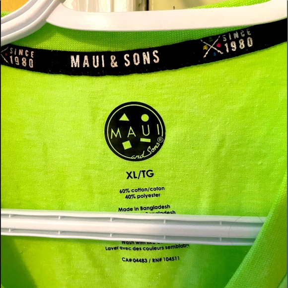 Maui and Sons Fun T-Shirt in gorgeous Green - Picture 3 of 5